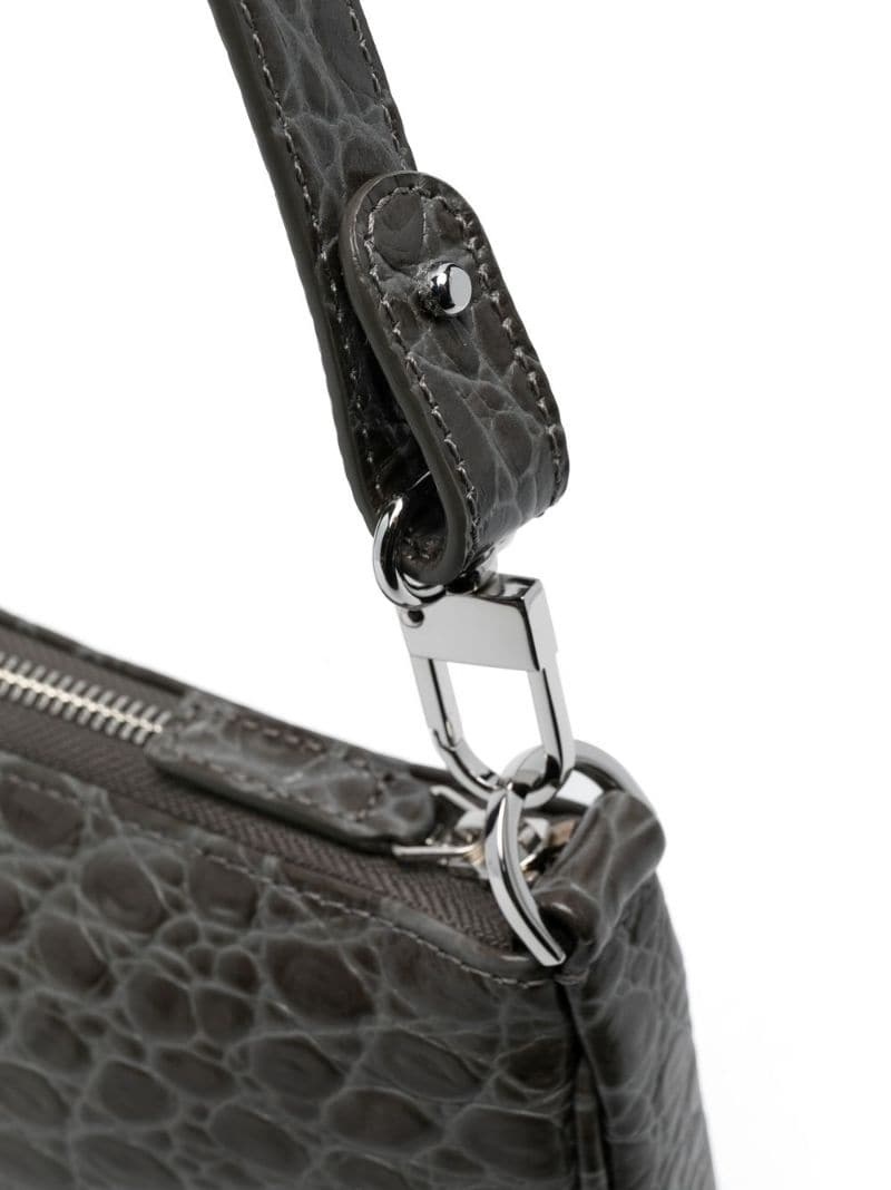 Rachel crocodile-embossed shoulder bag - 4