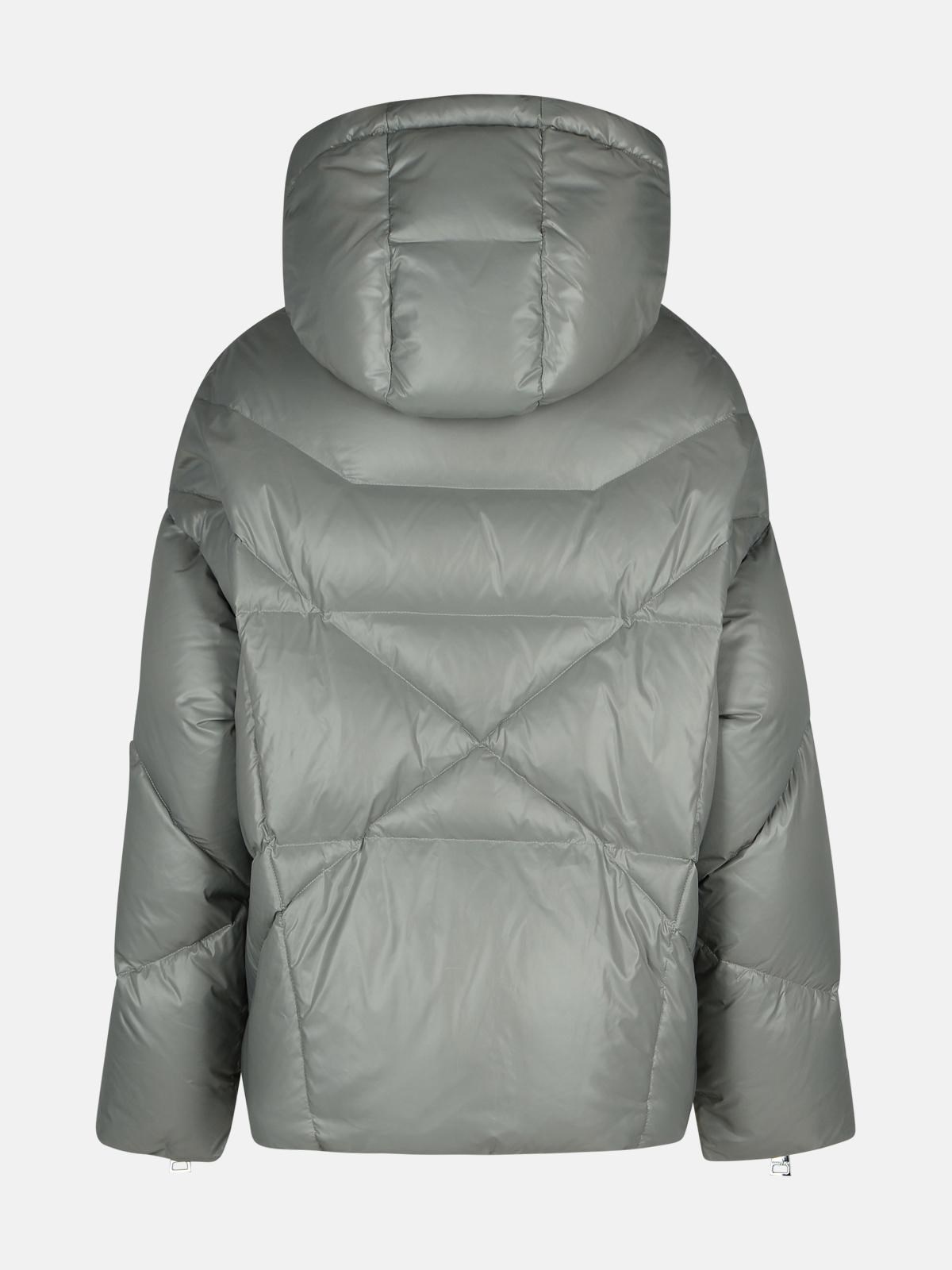 'SHINY' GREY POLYAMIDE BLEND DOWN JACKET - 3