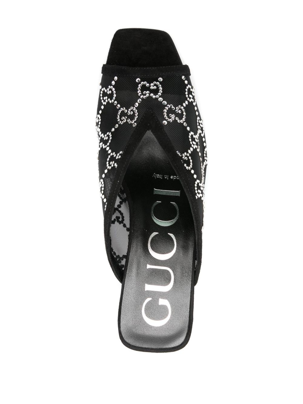 GG crystal embellished sandals - 4