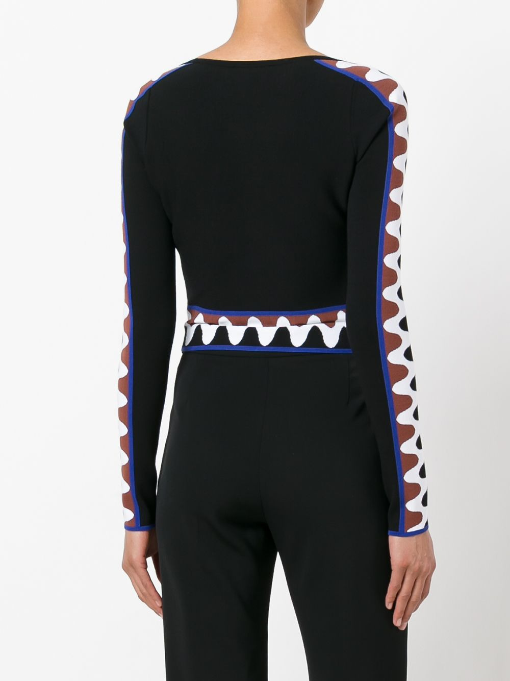 wave pullover crop top - 4