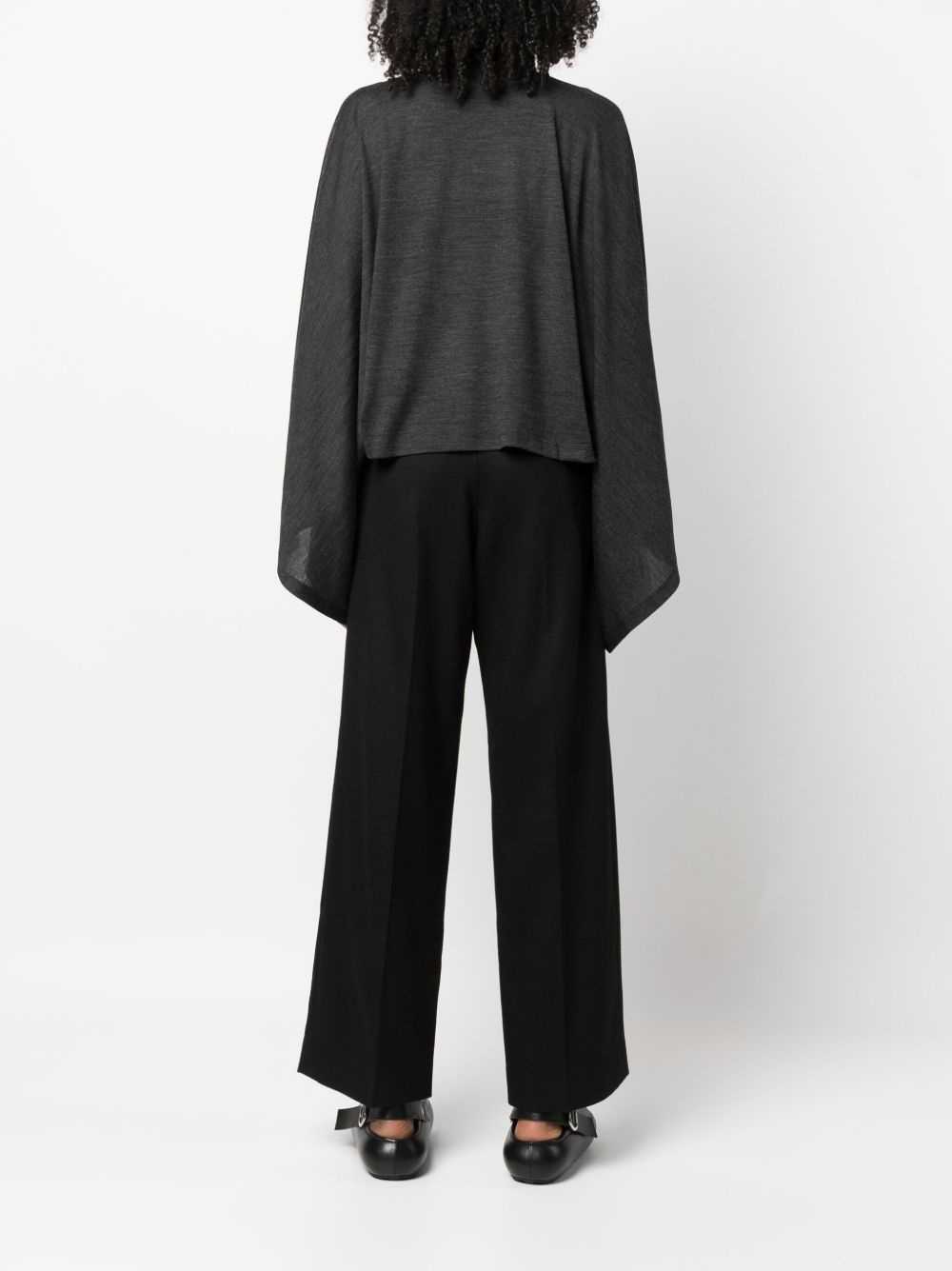 mock-neck wool jumper - 4