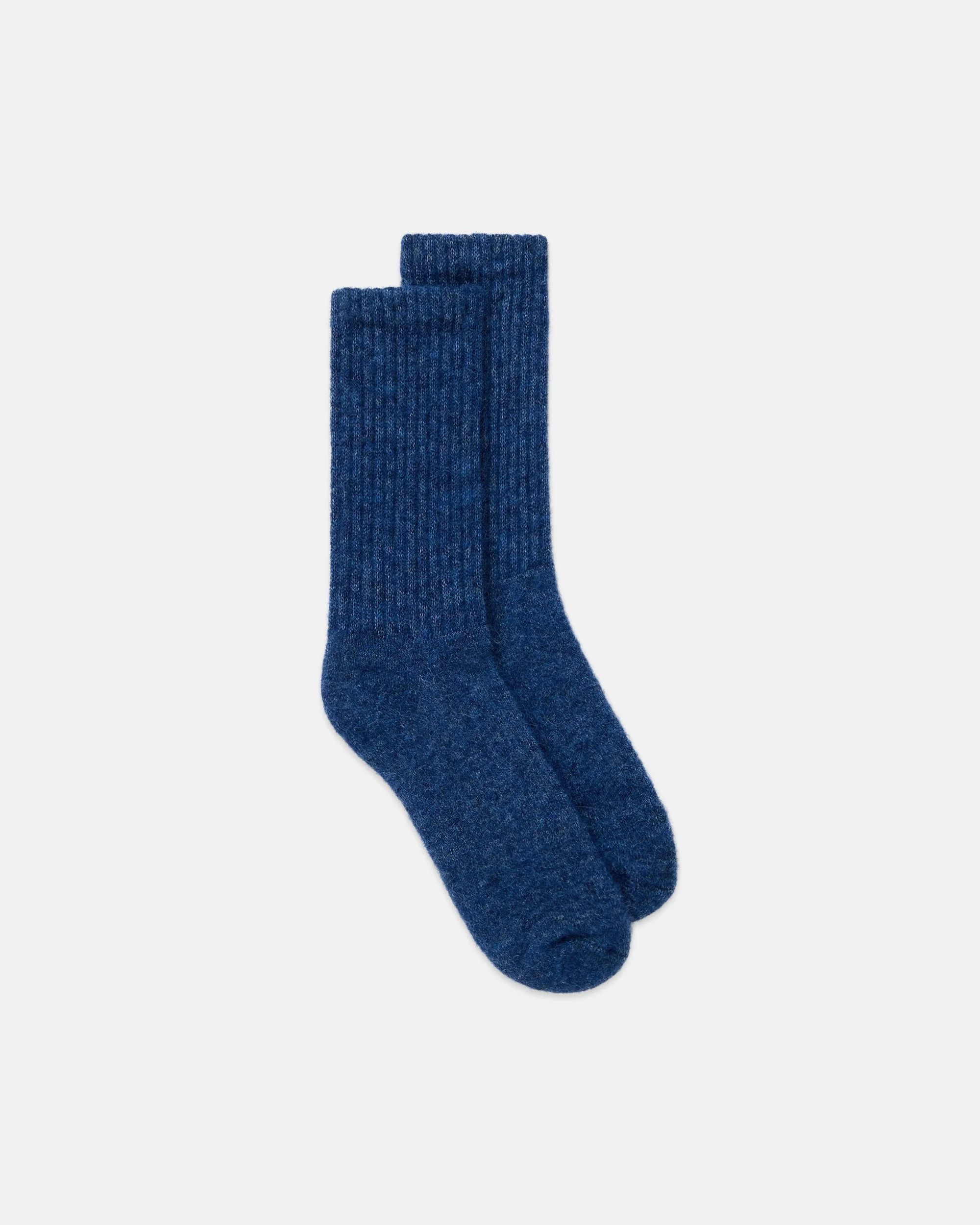 MADE-IN-USA BLUE SHAGGY DOG SOCKS - 1