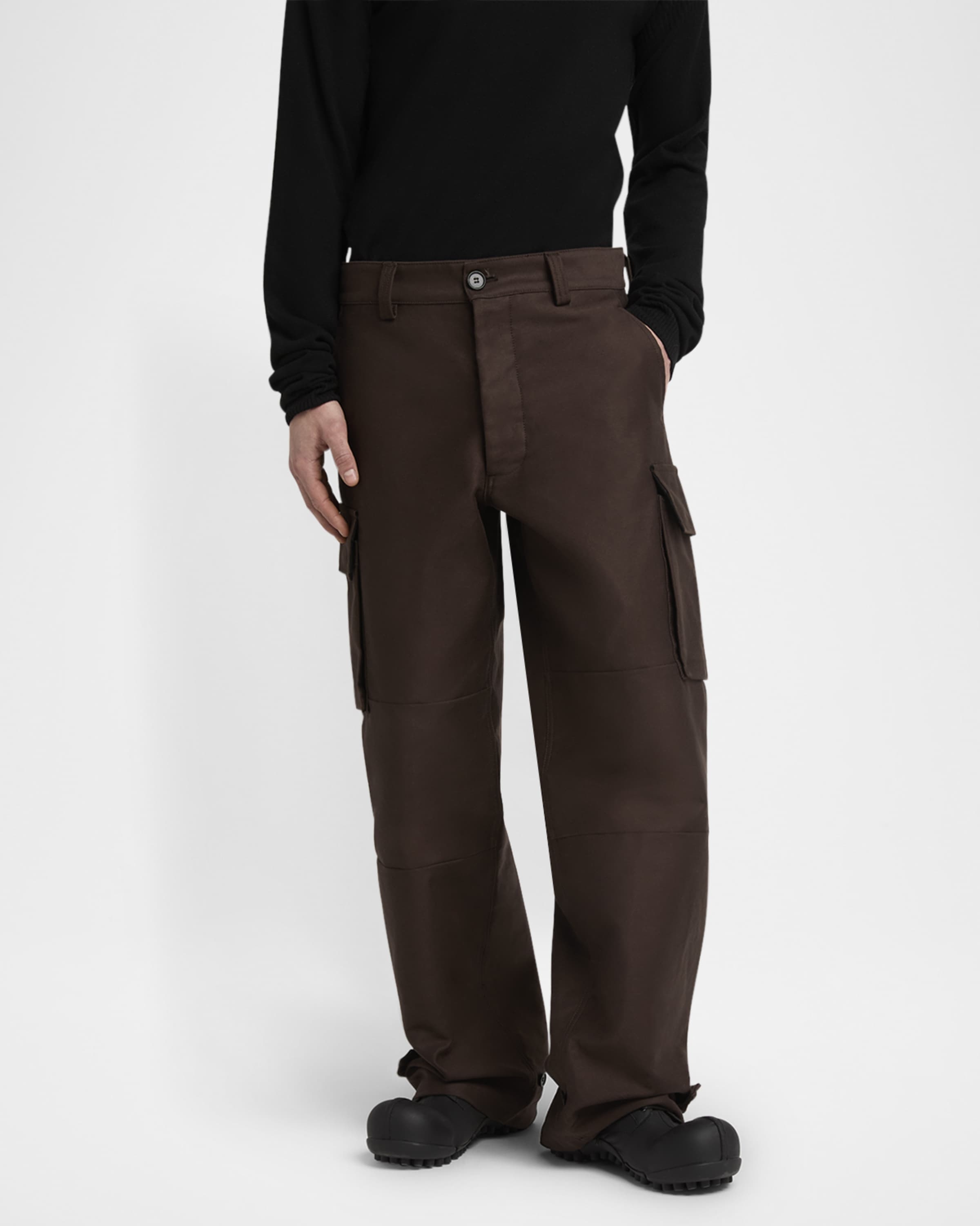 Men's Compact Cotton Moleskin Cargo Pants - 2