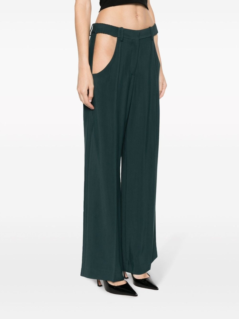 cut-out wide-leg trousers 3