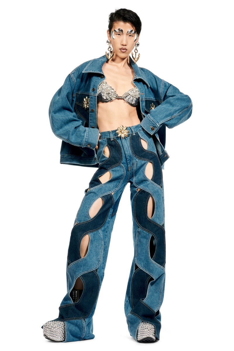 ROPE CUTOUT WIDE LEG JEAN 3