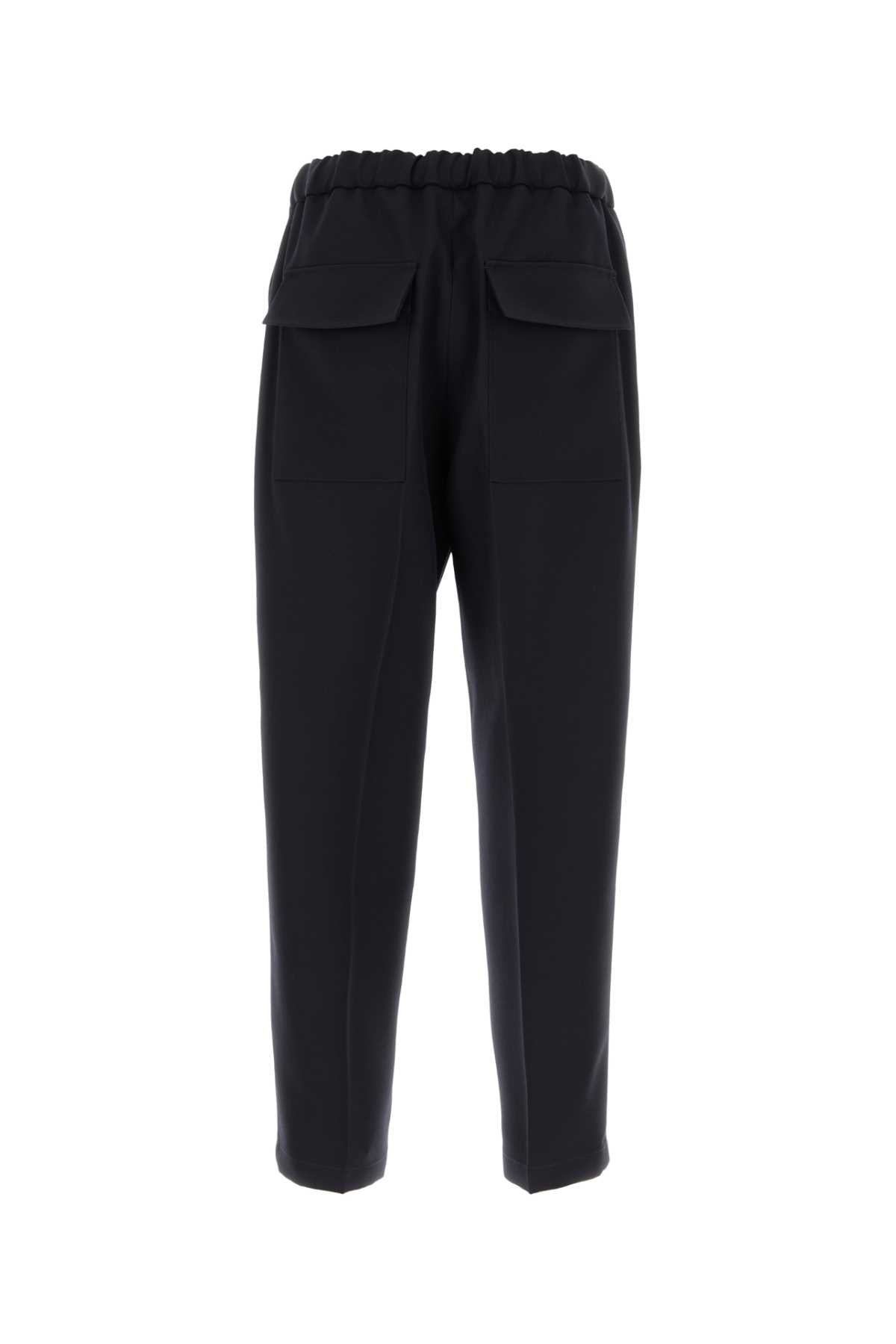 Jil Sander Men Midnight Blue Wool Pant - 2