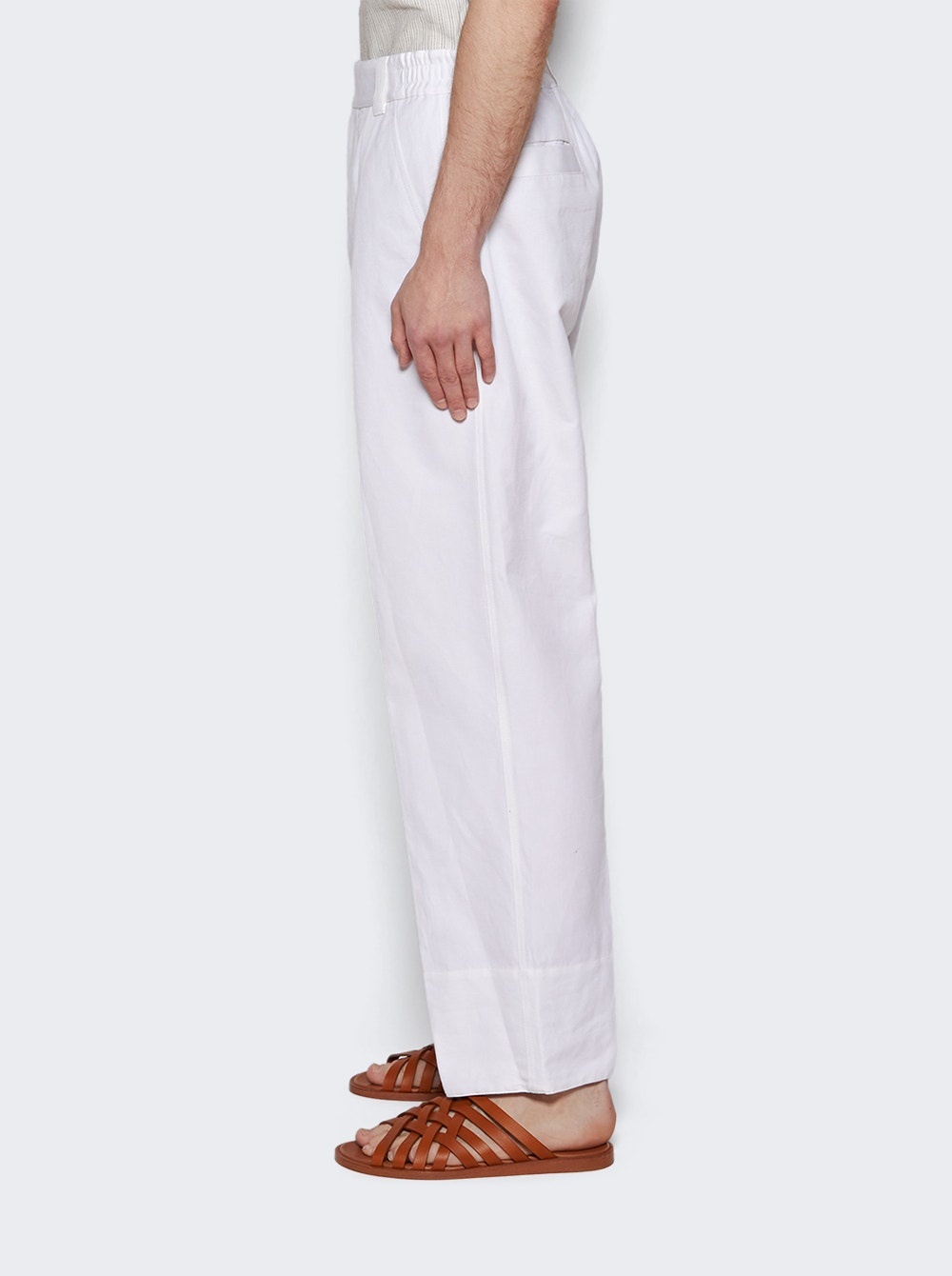 Reinga Cotton Linen Pants Optical White - 4