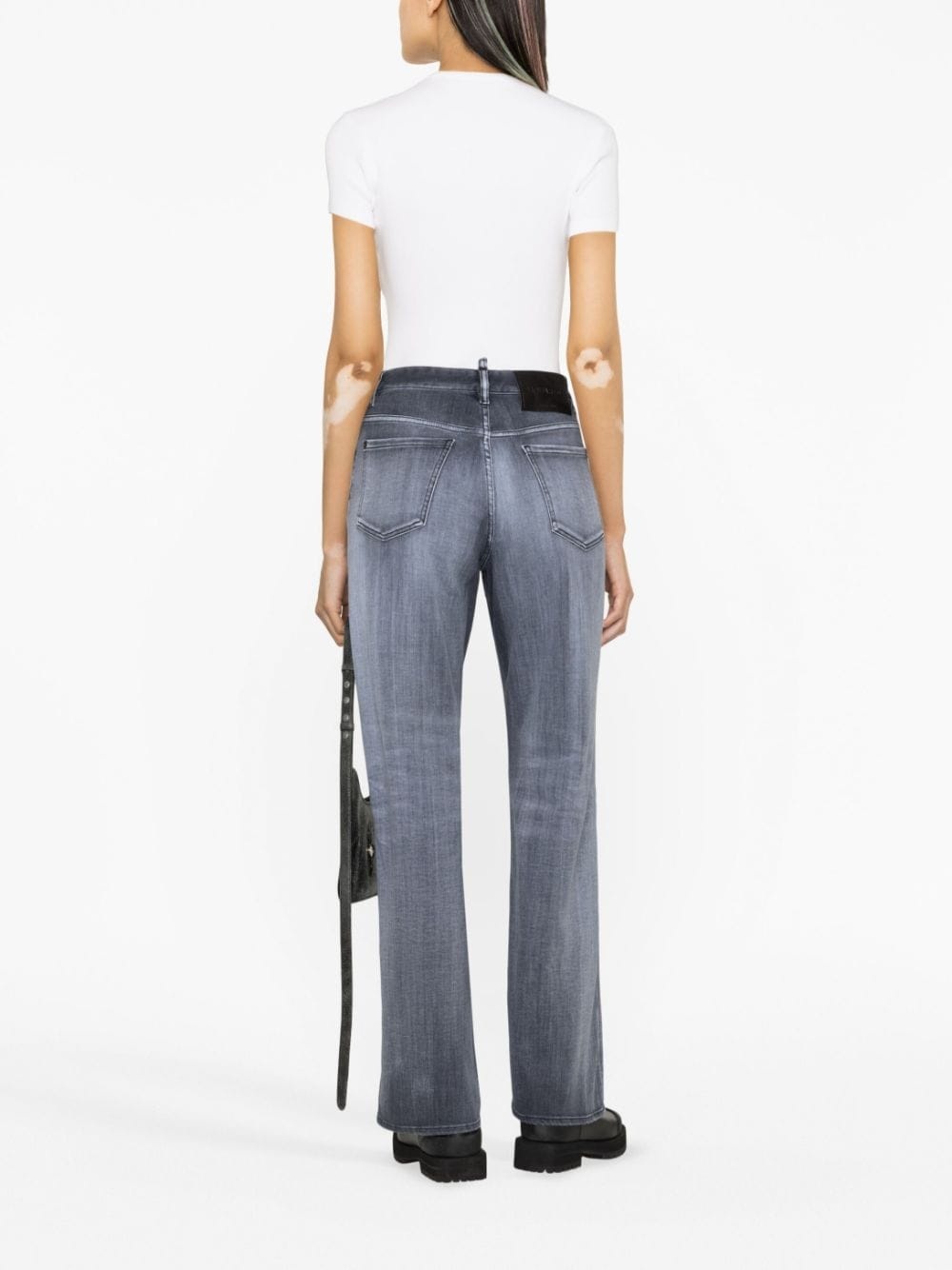 high-rise straight-leg jeans - 4