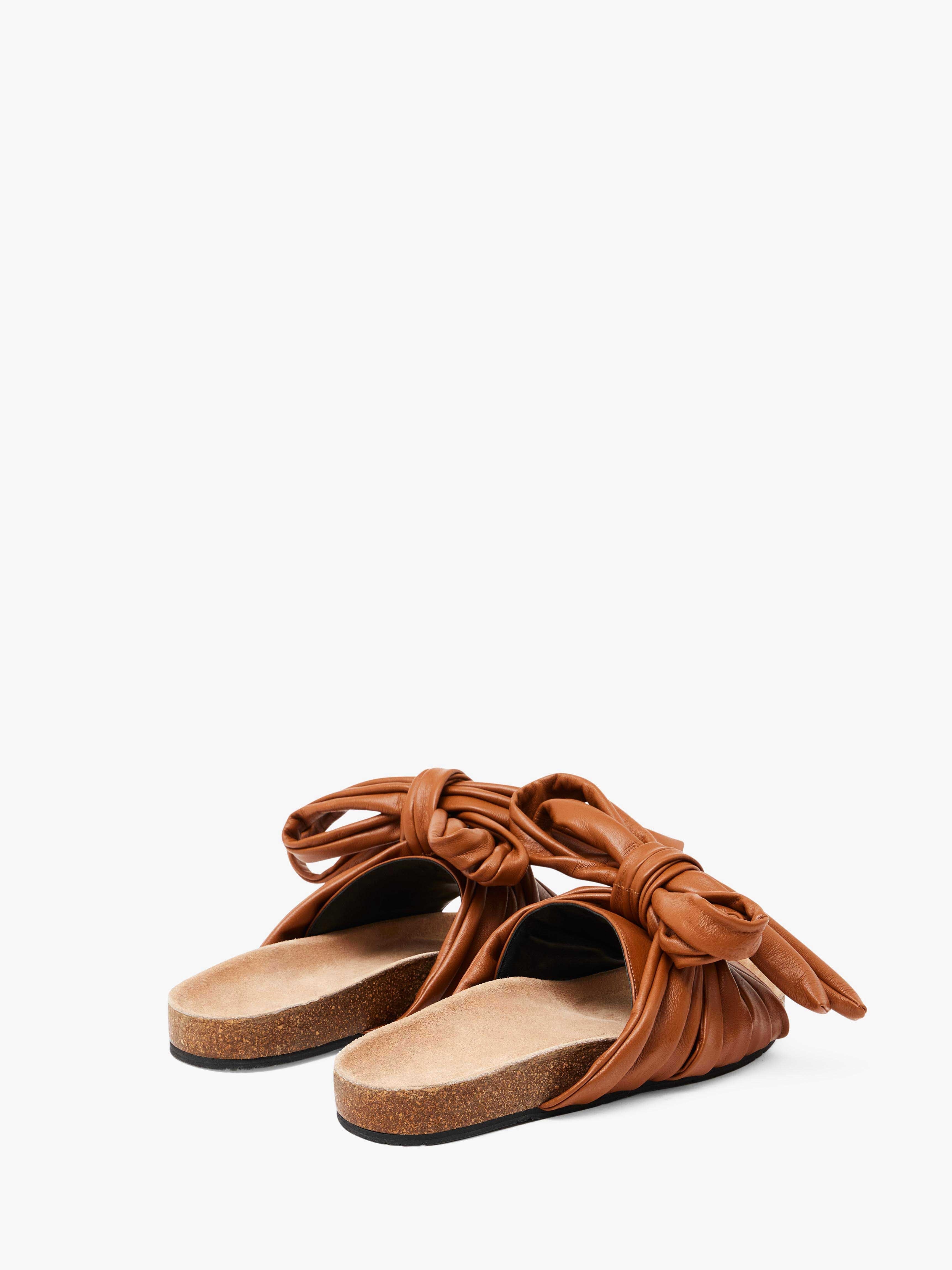BOW FLAT SANDALS - 3