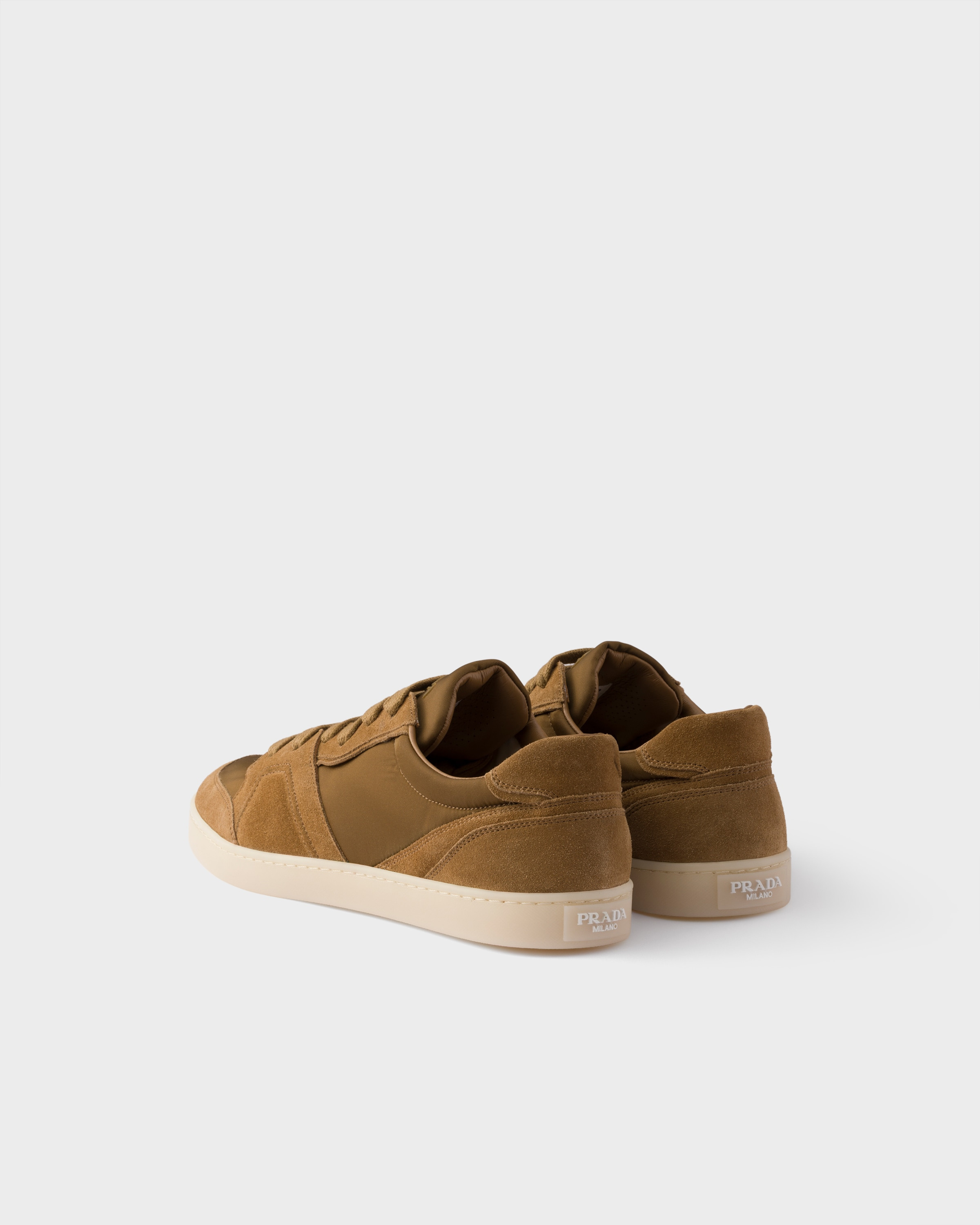 Suede and Re-Nylon sneakers - 4