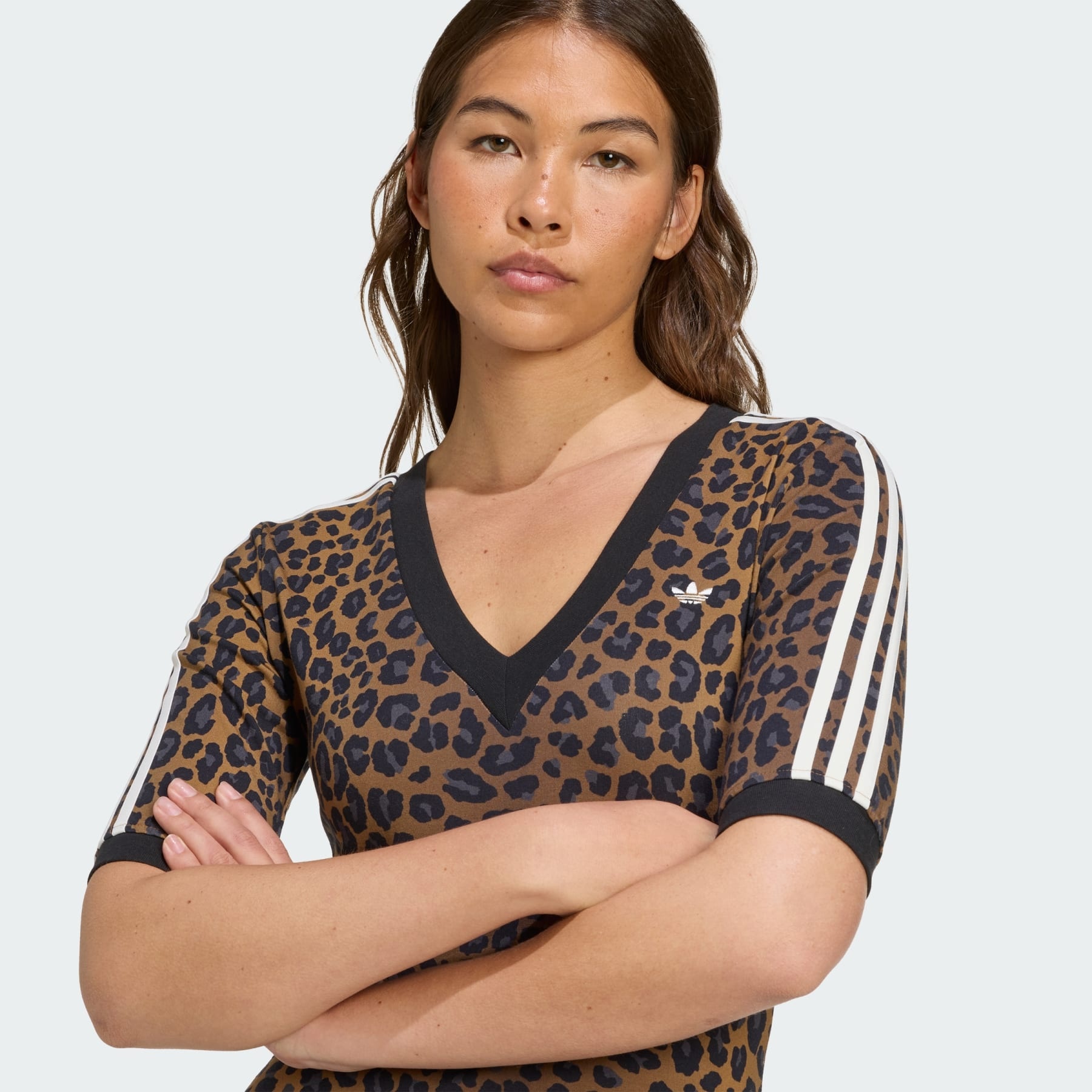 Leopard V-Neck Maxi Dress - 5