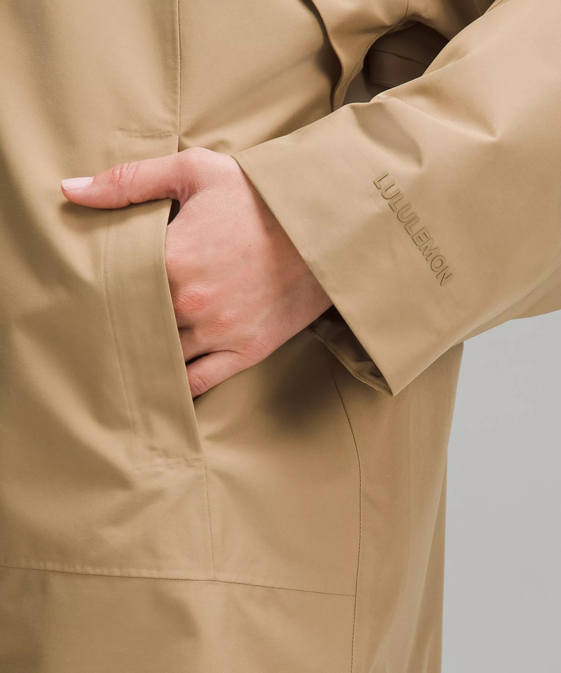 Mid-Length Waterproof Rain Coat - 4