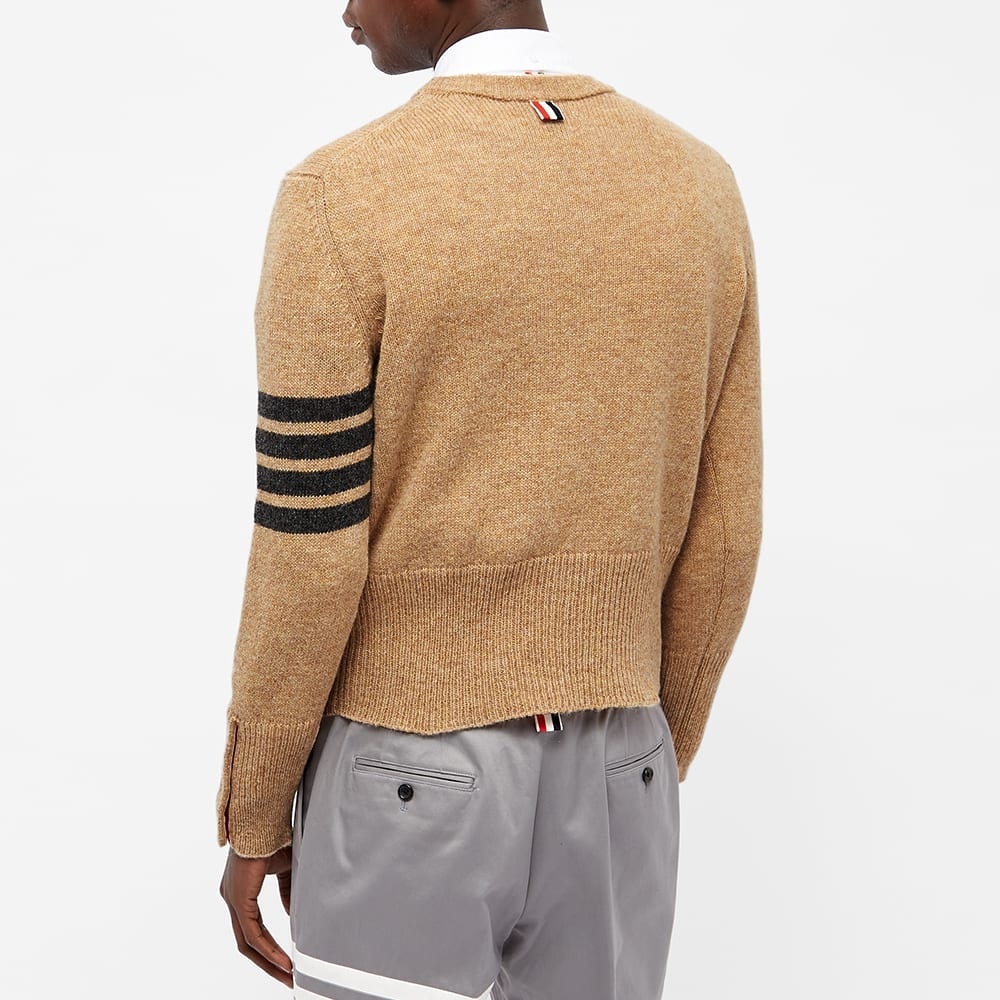 Thom Browne Arm Stripe Shetland Crew Knit - 5