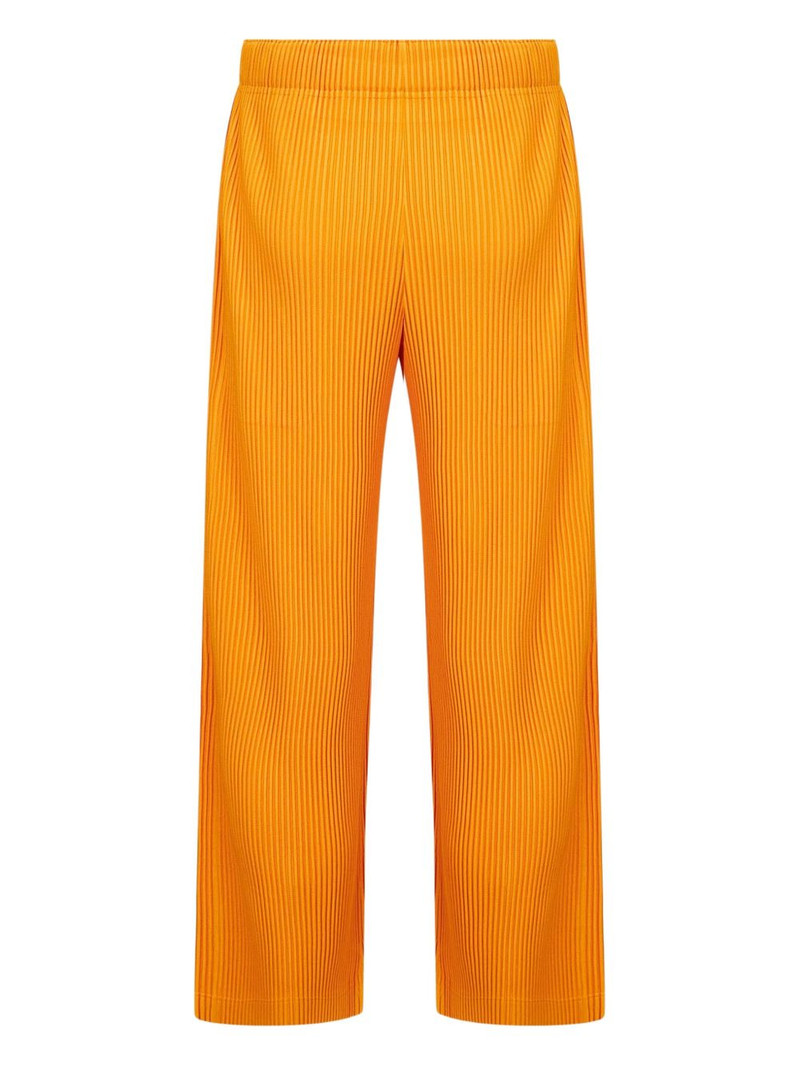 ISSEY MIYAKE pleated straight-leg trousers outlook