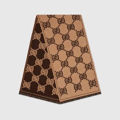 GUCCI GG wool jacquard scarf outlook