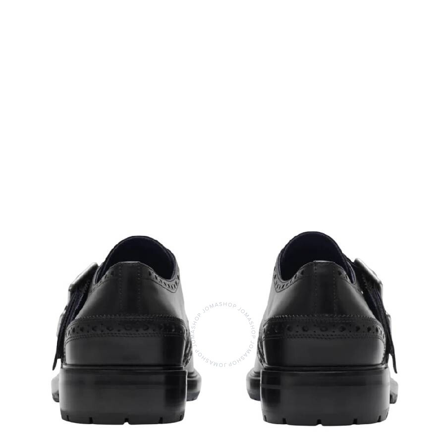 Burberry Signature B Buckle Monk Shoes - 4