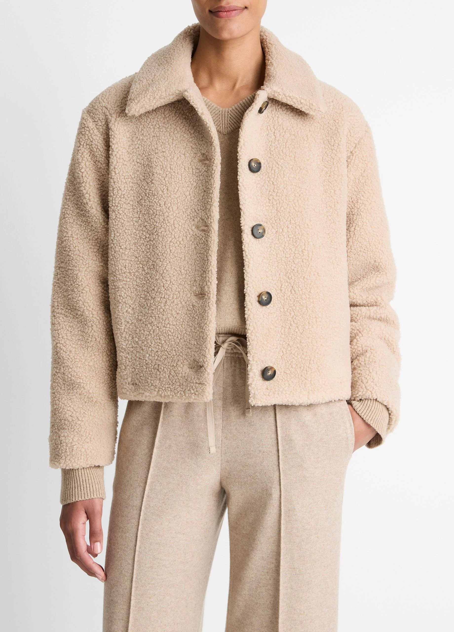 Collared Sherpa Jacket - 1