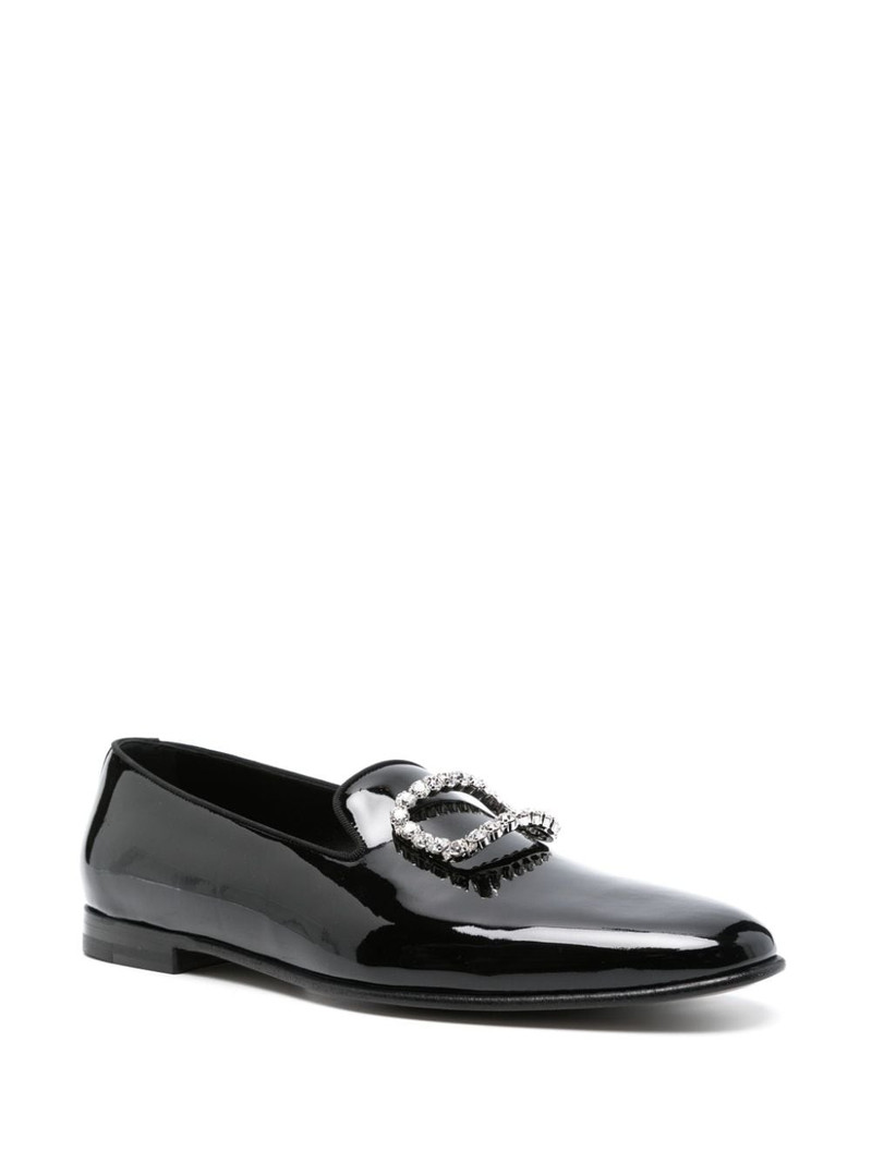 Manolo Blahnik Mario patent-leather loafers outlook