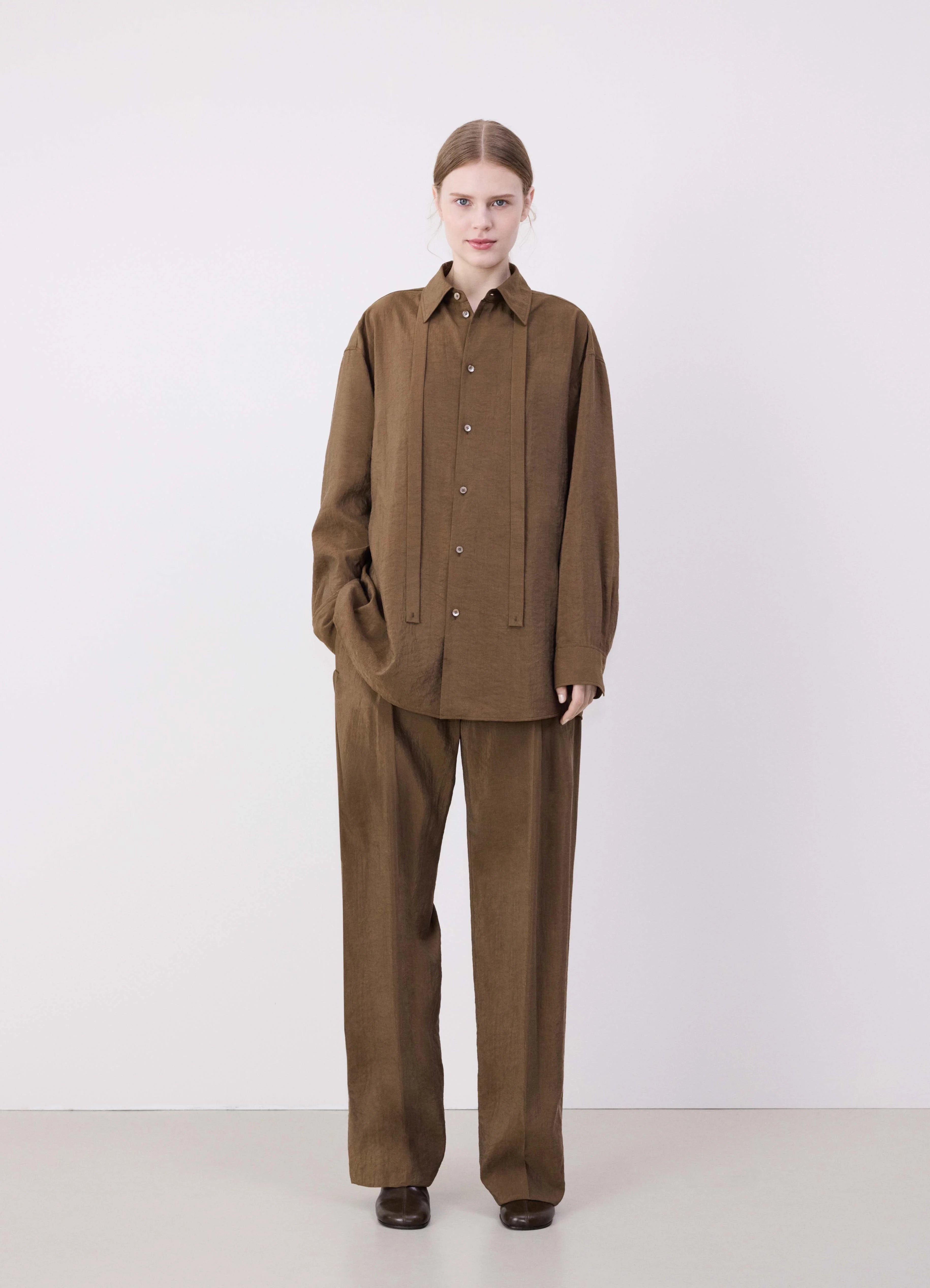 LONG SHIRT WITH TIE - 2