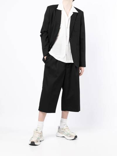 AMI Paris pleated cropped trousers outlook