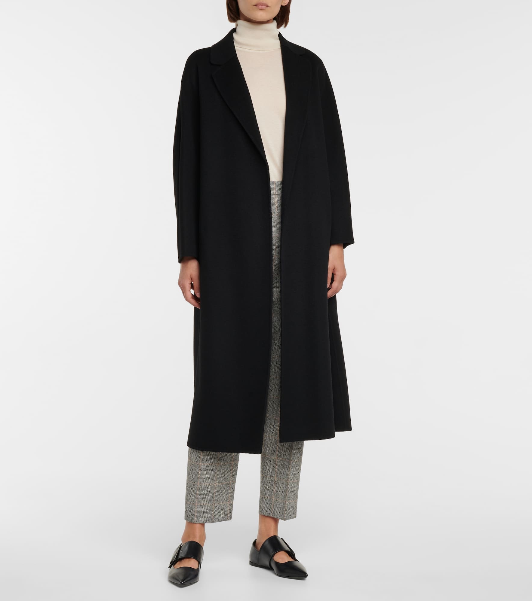 Esturia belted virgin wool coat - 2