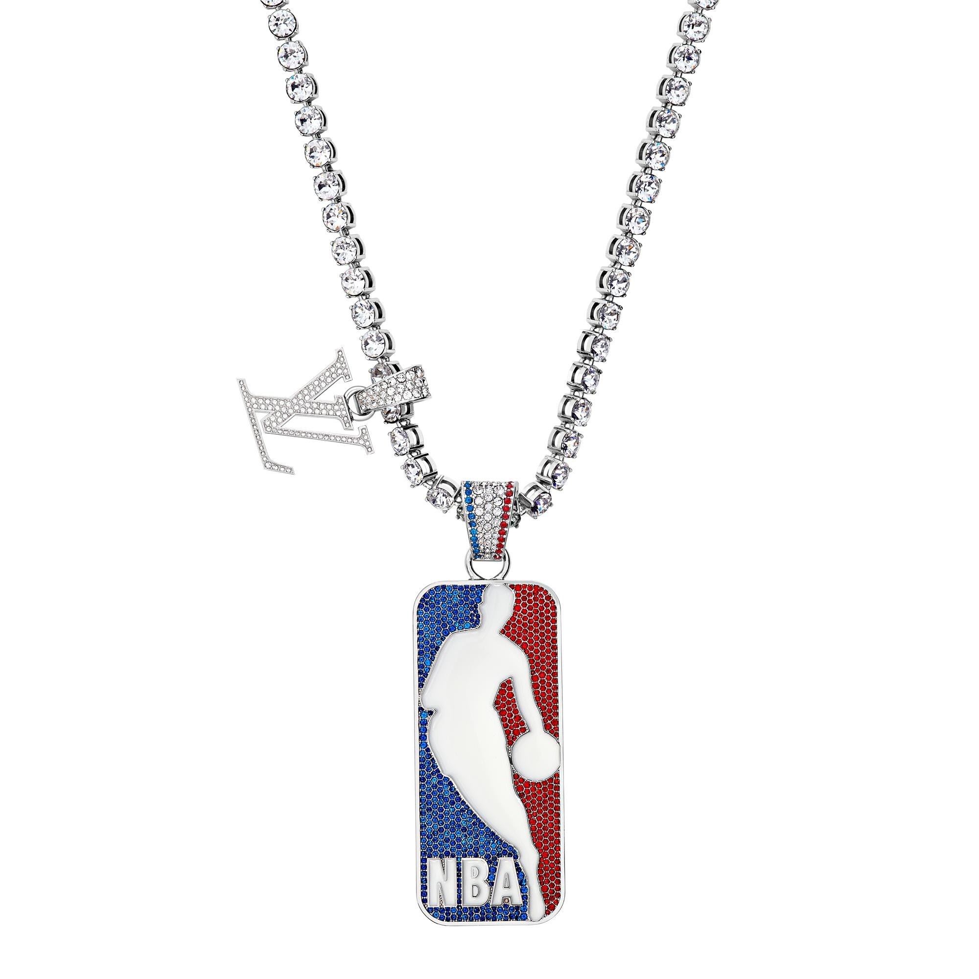 LVxNBA Strass Pendant Necklace - 1