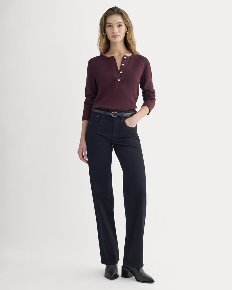 BOXY HENLEY IN COZY WAFFLE 3
