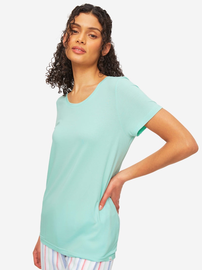 Women's T-Shirt Lara Micro Modal Stretch Mint - 2