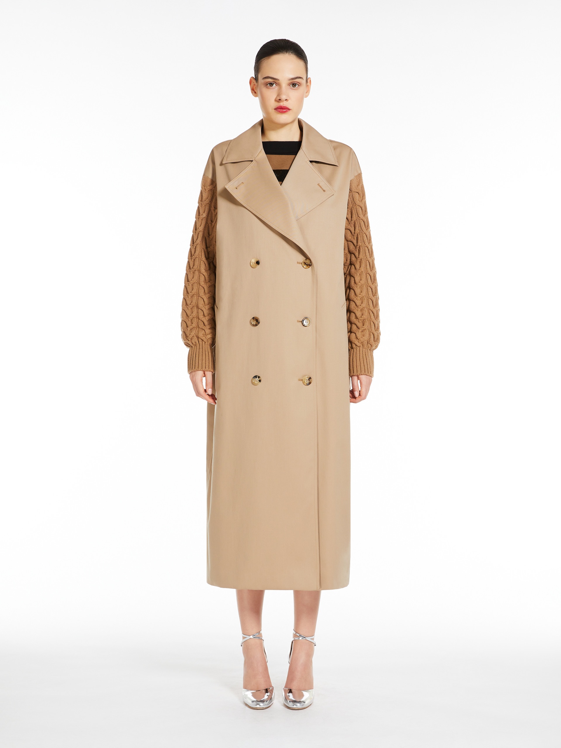 CICLADI Water-repellent gabardine trench coat - 3
