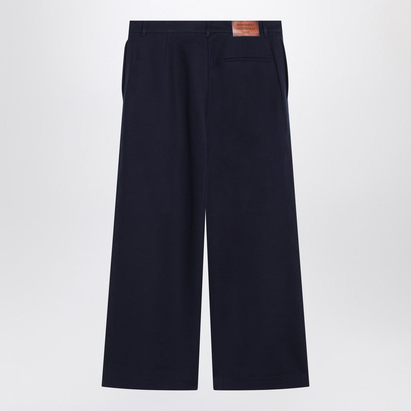 Acne Studios Navy blue satin trousers - 2