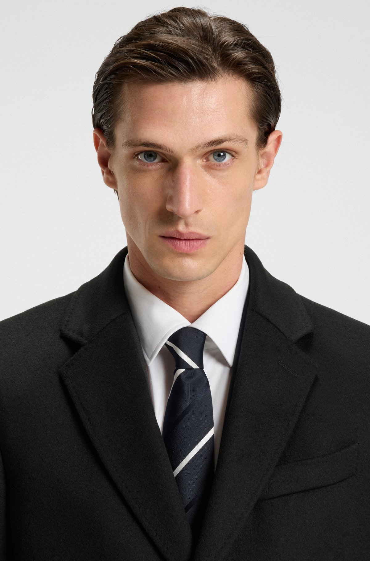 REGULAR-FIT WOOL AND CASHMERE COAT - 3