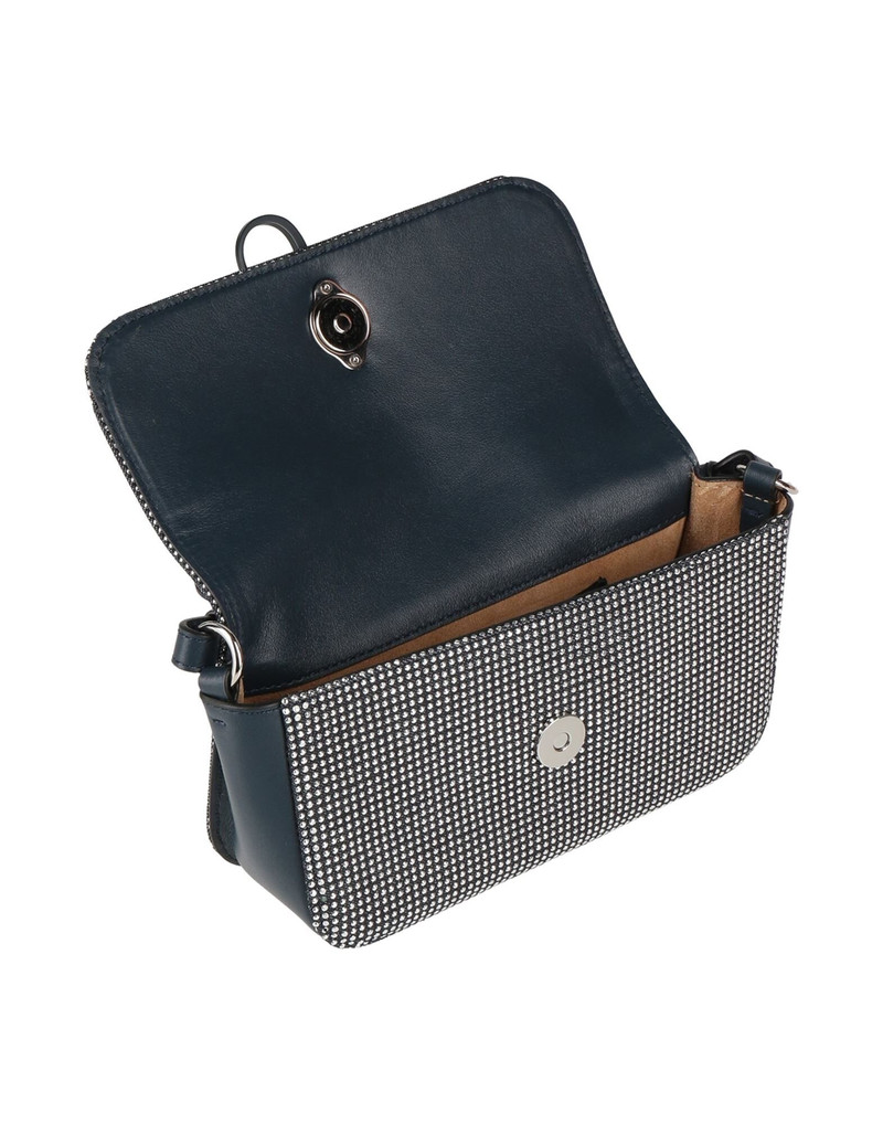 JW Anderson ANCHOR CHAIN BAGUETTE - HOTFIX DENIM SHOULDER BAG outlook