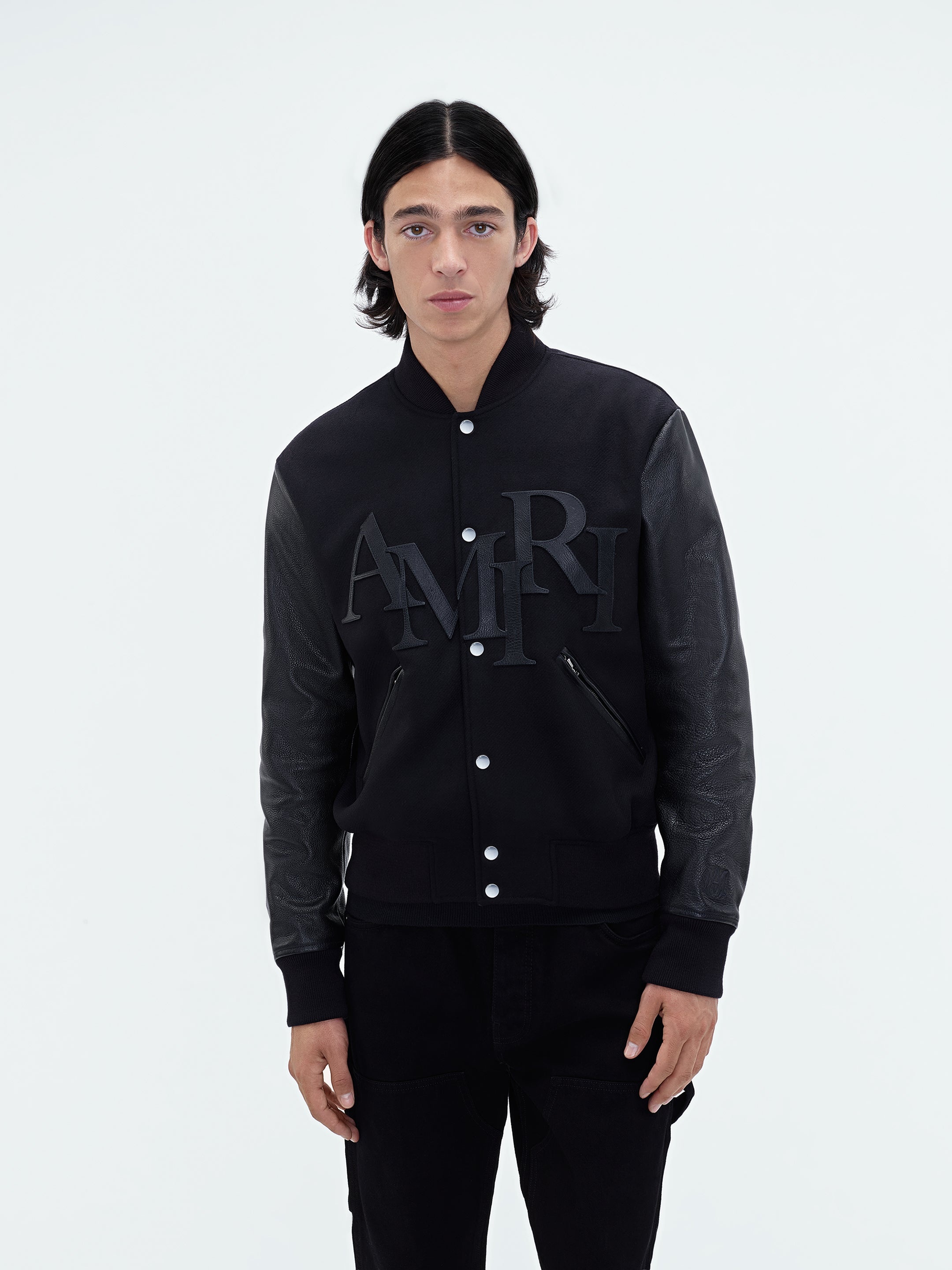AMIRI AMIRI STAGGERED VARSITY JACKET | REVERSIBLE