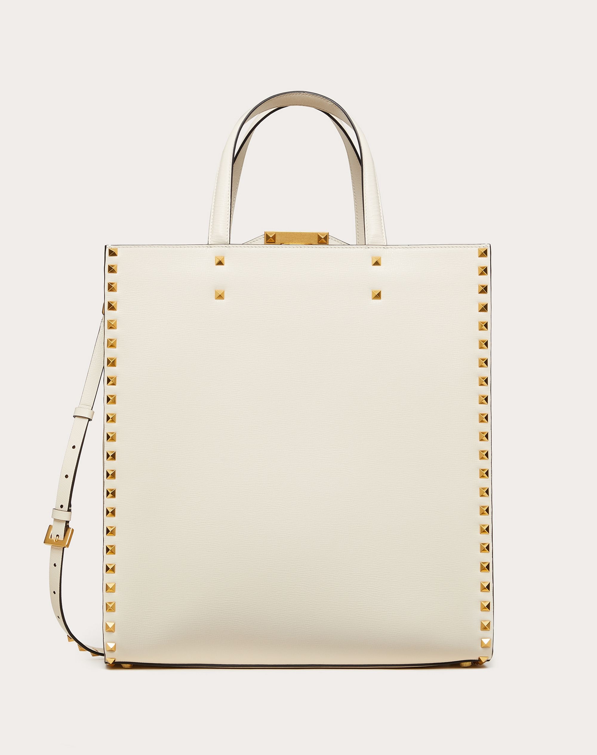 Rockstud Alcove Grainy Calfskin Tote Bag - 1