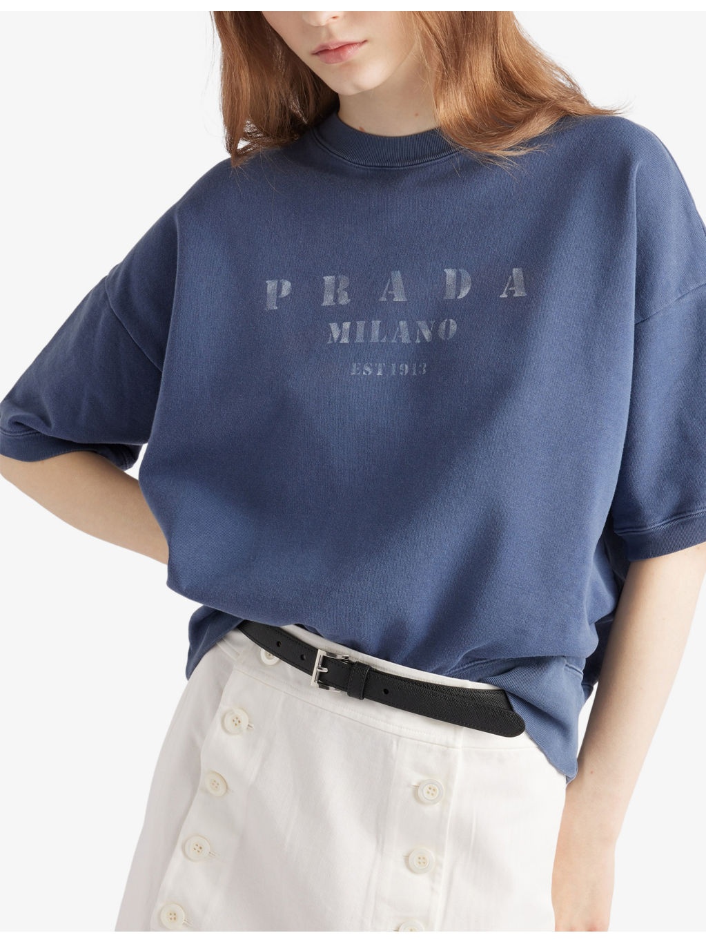 Logo-Print Short-Sleeve Cotton-Jersey Sweatshirt - 3