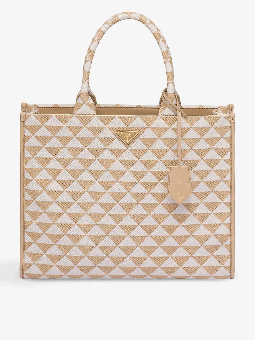 Symbole large woven tote bag - 1