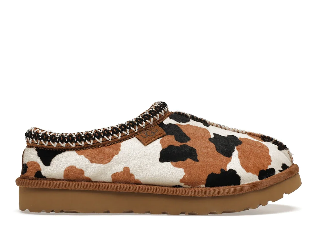 UGG Tasman Slipper Cow Print Chestnut (Women's) - 1