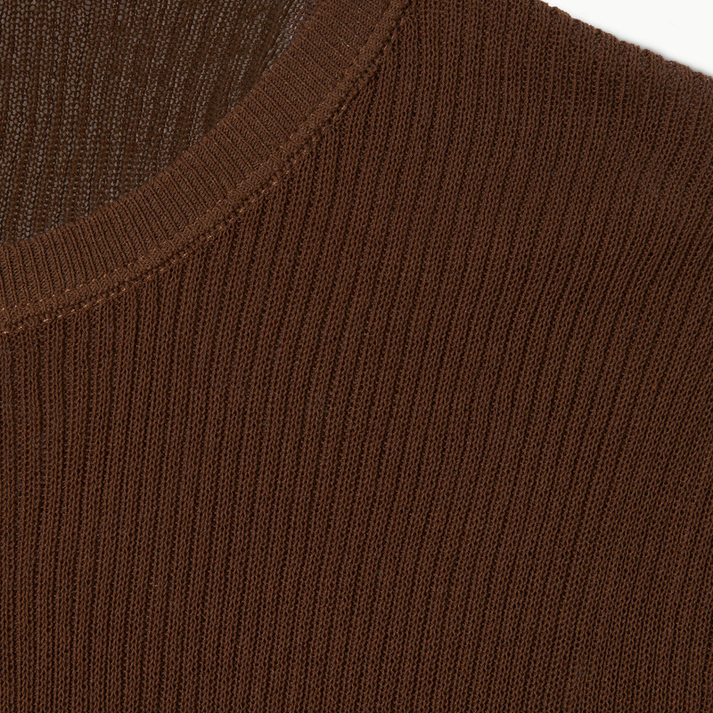 Fine cotton rib cardigan 6