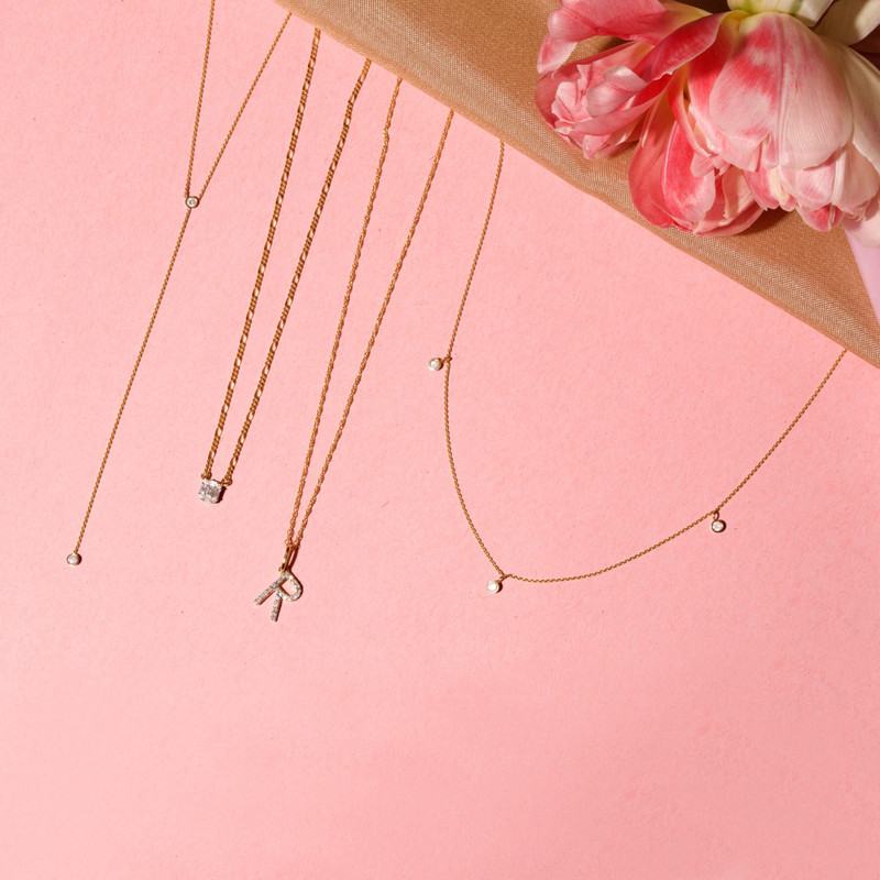 Three Diamond Choker Necklace 3