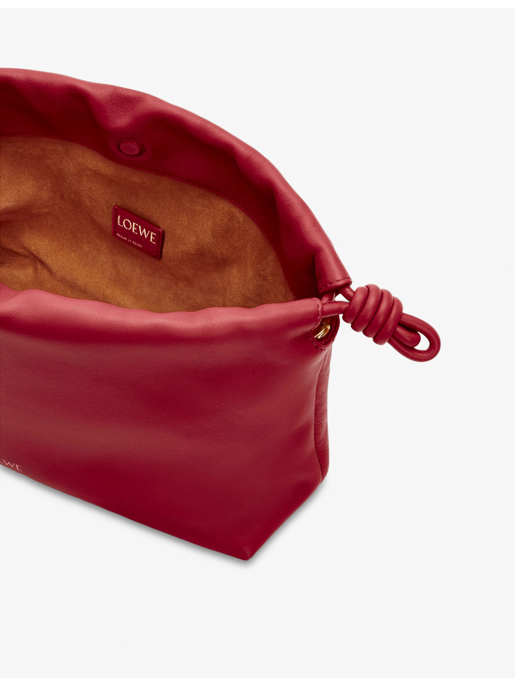Flamenco Medium Leather Clutch Bag - 5