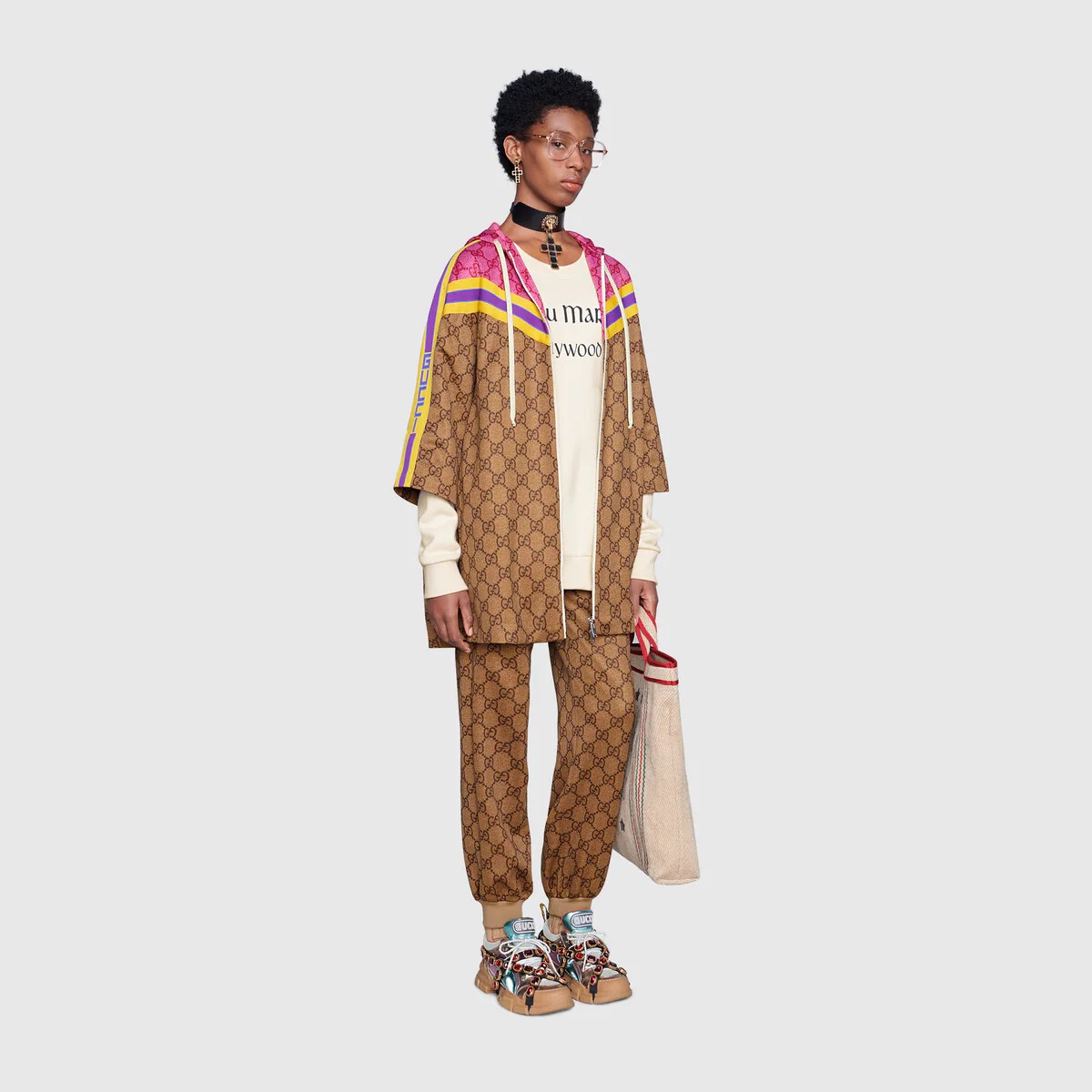 GG technical jersey jogging pant - 2