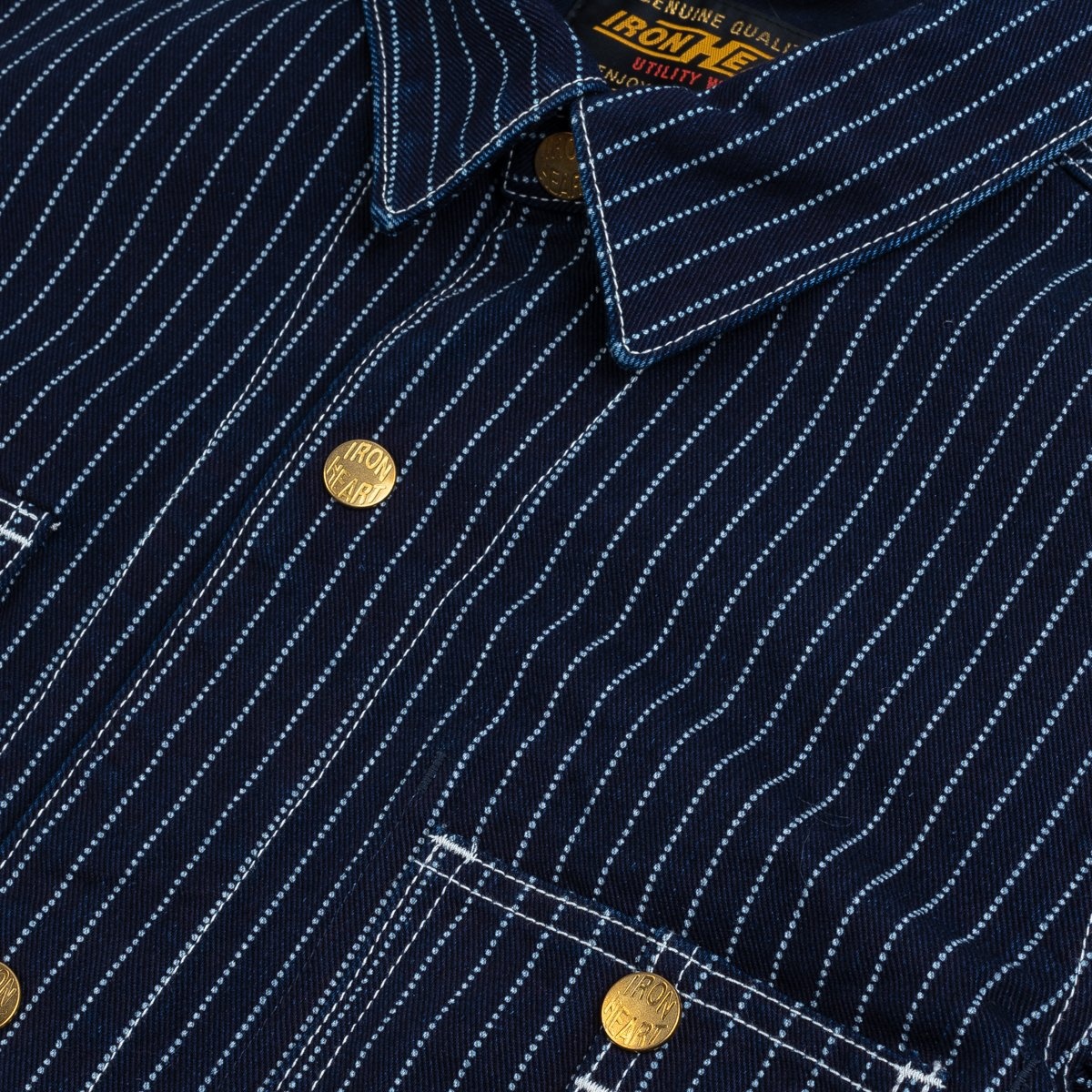 IHJ-120-IND 12oz Wabash Chore Jacket - Indigo - 10