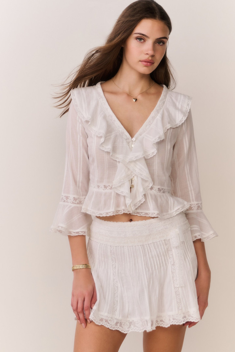 Olenna Cotton Victorian Ruffle Top 4