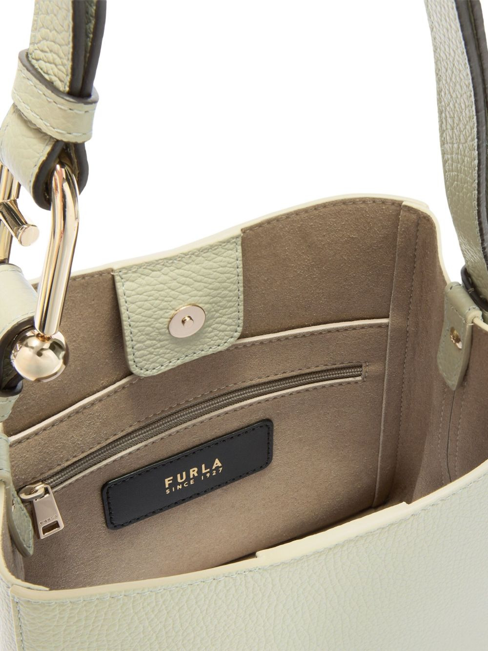 mini Nuvola buckle-fastening leather bucket bag - 4