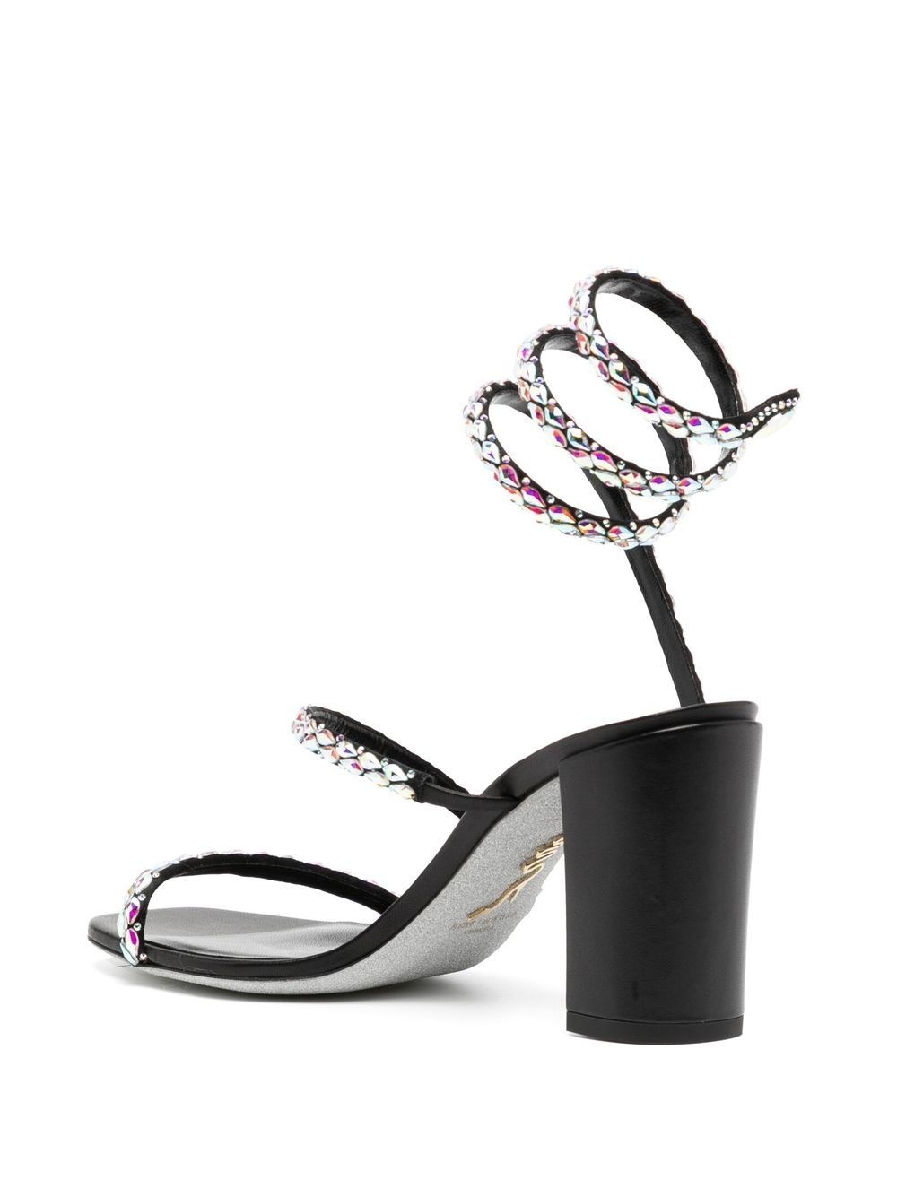 crystal embellished strappy sandals - 3