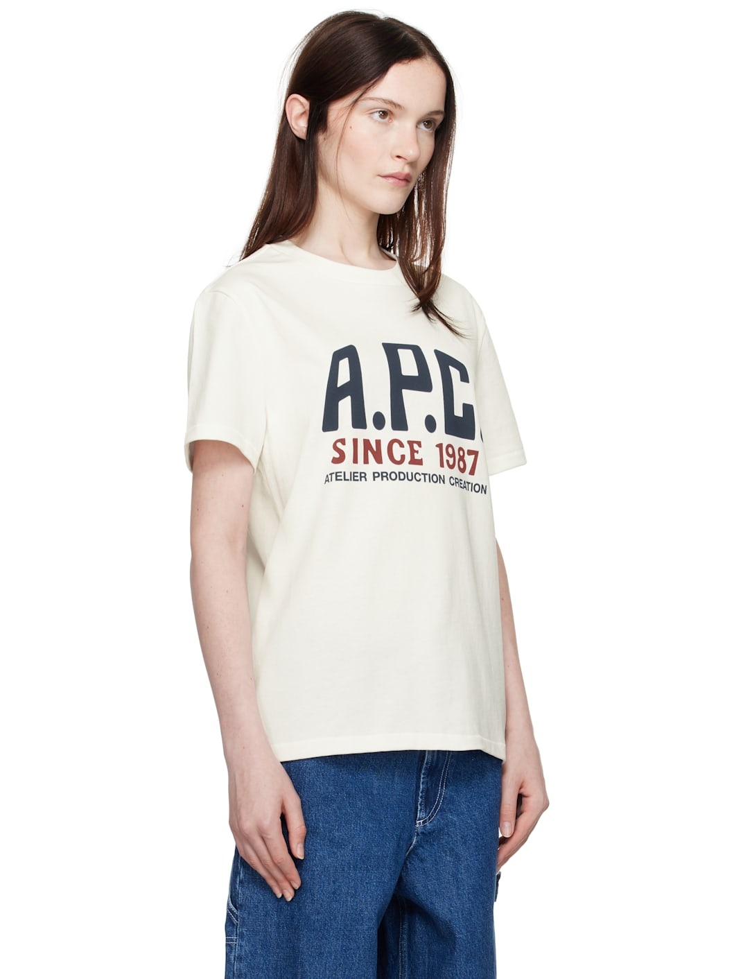 White Print Label T-shirt - 2