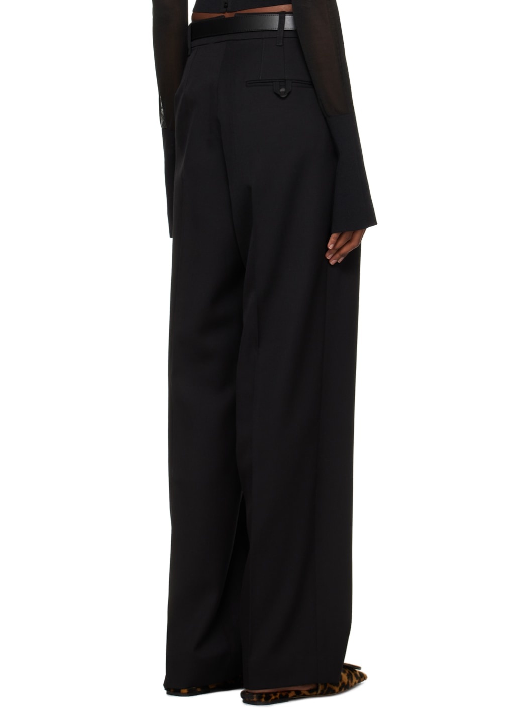 Black Les Sculptures 'Le pantalon Titolo' Trousers - 3