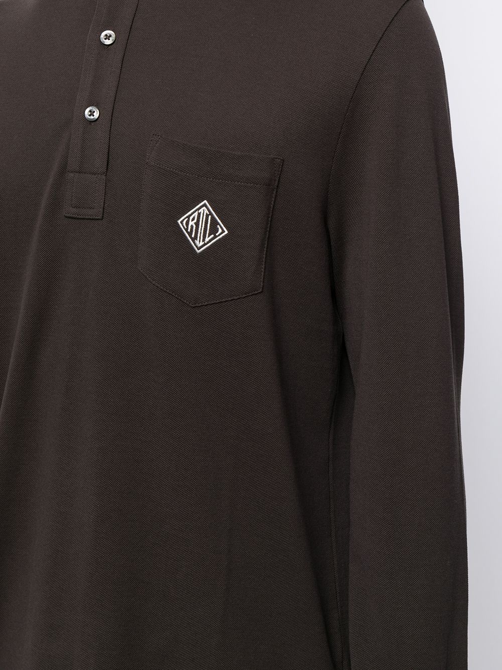 logo-embroidered polo shirt - 5