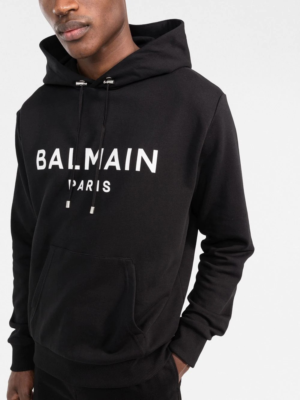 logo-print drawstring hoodie - 3