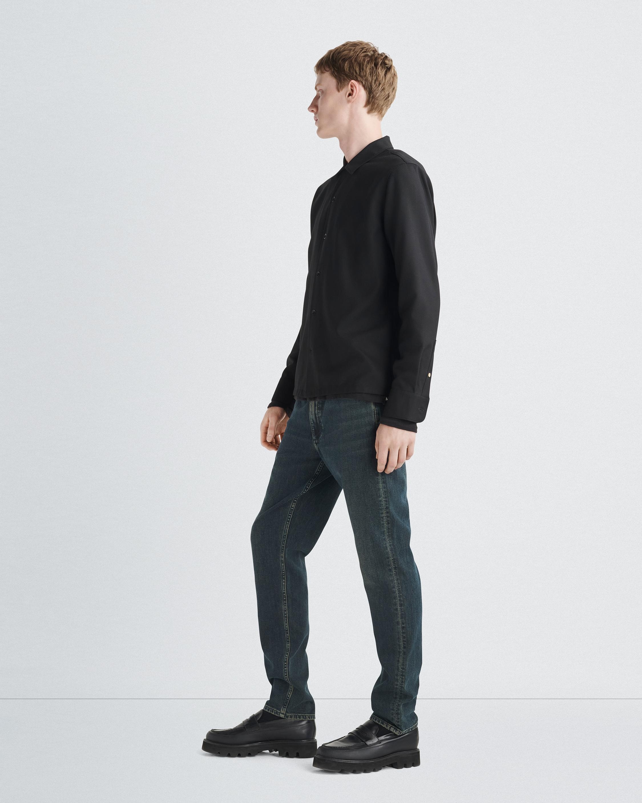 Fit 2 - Black: Slim Fit Black Authentic Stretch Jean